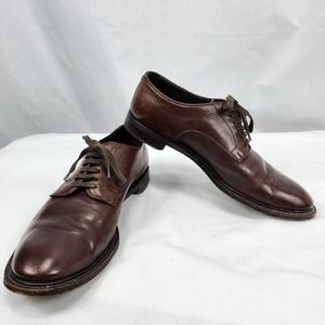 Prada Men’s Lace Up Brown Leather Oxford Dress Shoes Prada Size 9.5 US 10.5